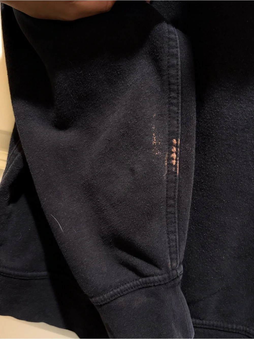 The North Face Black Crewneck Hoodie with White Logo